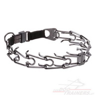 Collare con le punte di inox annerito 4 mm per cane Collare con le punte di inox annerito 4 mm per cane