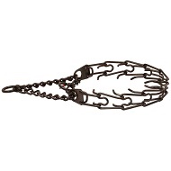 Collare di acciaio inox annerito a punte 4 mm per cane Collare di acciaio inox annerito a punte 4 mm per cane