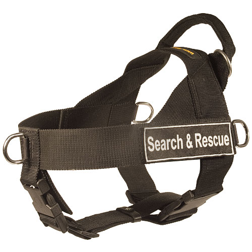 search and rescue dog harness, adjustable UK