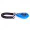 Clicker blu con moschettone per addestramento del cane