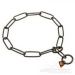 Collare in acciaio annerito con maglie 3 mm Herm Sprenger