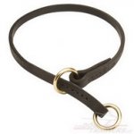 Collare in cuoio a strozzo per cane