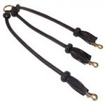 Accoppiacani in pelle per tre cani