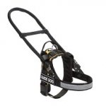 Pettorina in nylon nero per cane guida