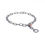 Collare a catena in acciaio annerito per cane, 3 mm