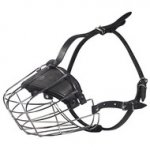 Museruola a cestello in filo metallico nichelato per cani grandi