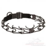 Collare annerito con le punte 3,2mm di inox per cane aggressivo
