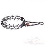 Collare nero in acciaio inox con punte per cani