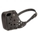 Museruola in vera pelle per lavoro con cani