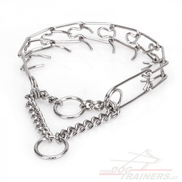 Collare con le punte di acciaio inox per cane, 2.3 mm