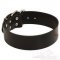 Collare classico in pelle, larghezza 50 mm