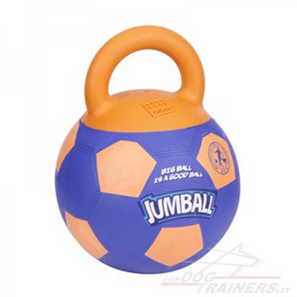 Palla in gomma con maniglia "Jumball" per cane