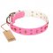 Collare colore rosa "Chi-Chi Pink Rose" FDT Artisan per cane