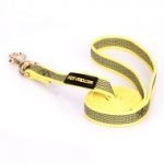 Guinzaglio giallo in nylon gommato per cani medi e grandi