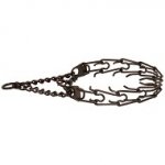 Collare di acciaio inox annerito a punte 4 mm per cane