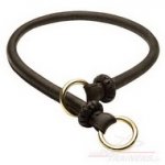 Collare in cuoio 6 mm a strozzo per cane
