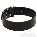Collare classico in pelle, larghezza 50 mm
