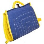 Manica protettiva in tela francese per lavoro con cane giovane