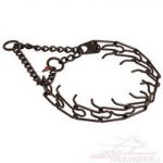 Collare annerito con le punte 3,2mm di inox per cane aggressico