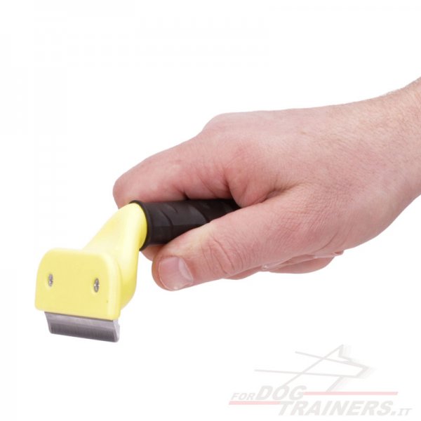 Pettine a rastrello medio per cane con sottopelo