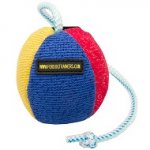 La palla morbida con corda per cane, 11 cm