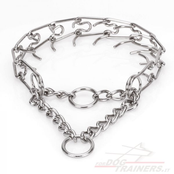 Collare con le punte di acciaio inox per cane, 3 mm