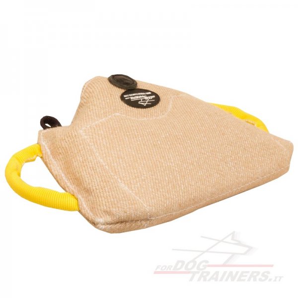 Cuneo in juta per addestramento del cane giovane