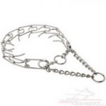 Collare con le punte di acciaio cromato 2.3 mm per cane