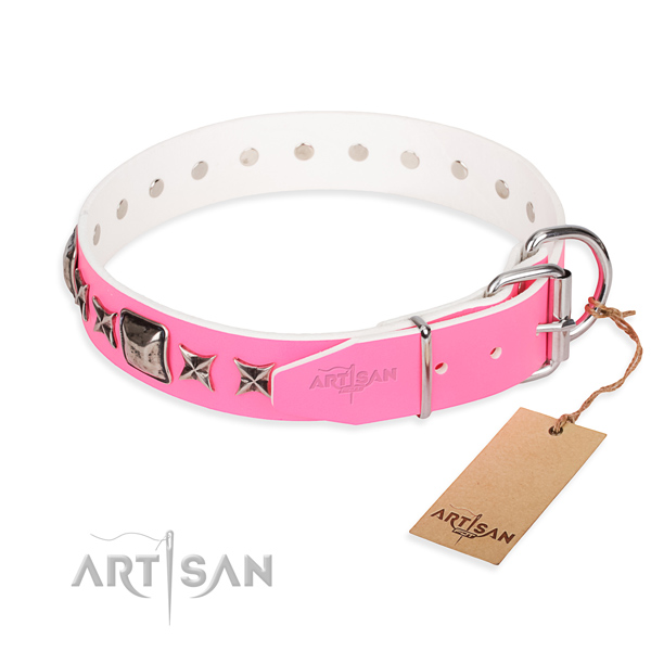 Collare esclusivo Lady in Pink Artisan per cane