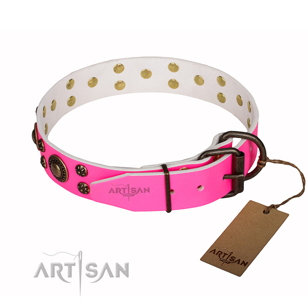 Collare elegante Pink of Perfection Artisan per cane