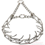 Collare con le punte di acciaio cromato 3.2 mm per cane Collare con le punte di acciaio cromato 3.2 mm per cane