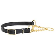 Collare di pelle e di ottone per cane Collare di pelle e di ottone per cane