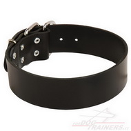 Collare classico in pelle, larghezza 50 mm Collare classico in pelle, larghezza 50 mm