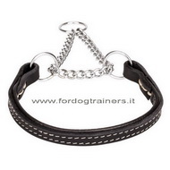 Collare a semistrozzo con catena cromata, 12 mm per piccolo cane Collare a semistrozzo con catena cromata, 12 mm per piccolo cane
