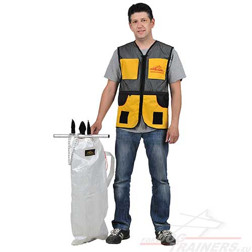 Gilet Da Addestramento Per Animali Domestici Tuta Da Addestramento Per Cani Giacca Per Addestratore Di Animali Domestici Multi-tasche In Tessuto Prot Gilet Da Addestramento Per Addestratore Di Cani 