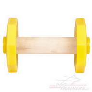 Riportello giallo in legno con laterali piatti tondi 650 gr Riportello giallo in legno con laterali piatti tondi 650 gr