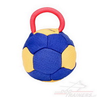 Palla con maniglia "Easy grab" di tela francese per cane Palla con maniglia "Easy grab" di tela francese per cane