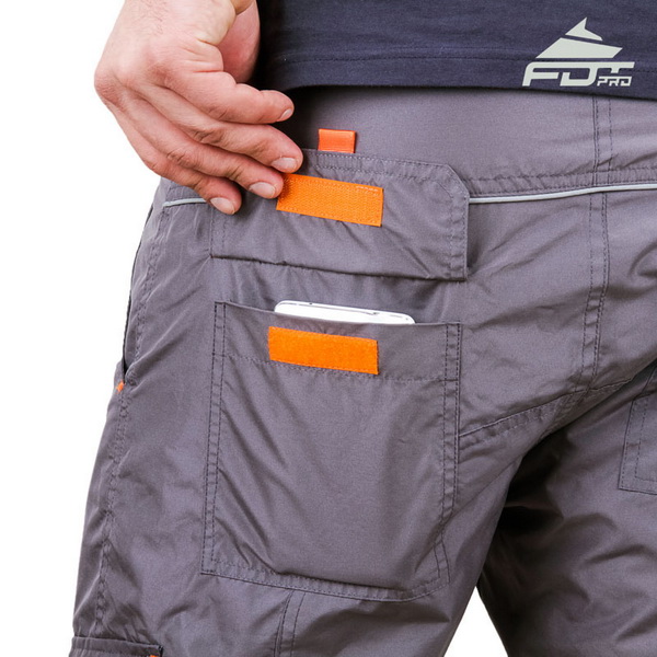 Pantaloni con tasca dietro e logo di Fordogtrainers