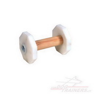 Riportello bianco in legno con laterali piatti tondi 650 gr Riportello bianco in legno con laterali piatti tondi 650 gr
