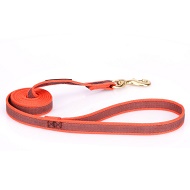 Guinzaglio arancione in nylon gommato per cane forte Guinzaglio arancione in nylon gommato per cane forte