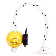 Morbida palla Fun-Ball Mini Soft gialla con clip nera Morbida palla Fun-Ball Mini Soft gialla con clip nera
